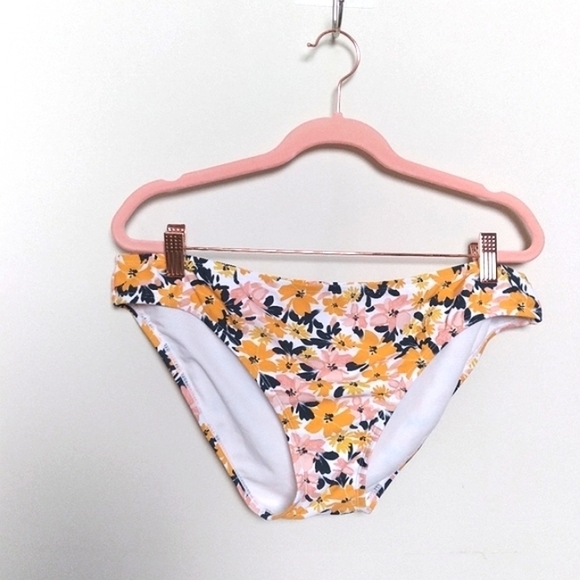Kona Sol Other - Kona Sol Pink and Orange Floral Print Bikini Bottoms Size Large
